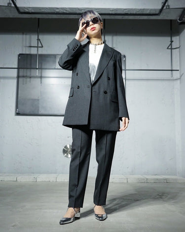 【MAXMARA】<br>"MIRKO"<br>WOOL/MOHAIR/SILK<br>DOUBLE BREASTED JACKET