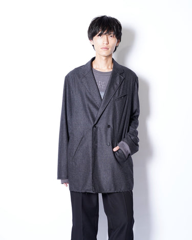 【ANTHEM A】<br>WOOL CASHIMERE POPLIN MELTON JACKET