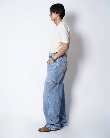 -25SS RESTOCK-<br>[Maison Margiela 1]<br>Cut out<br>Denim Pants