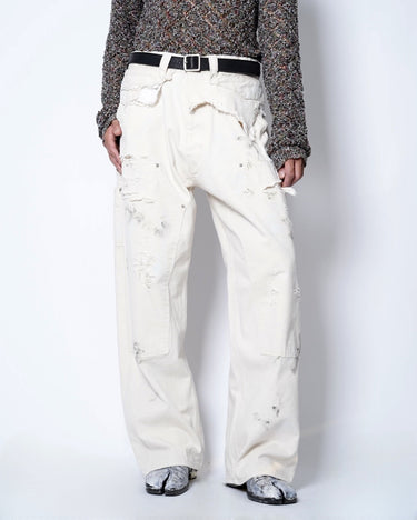 【kolor】<br>DAMAGED DOUBLE KNEE PANTS