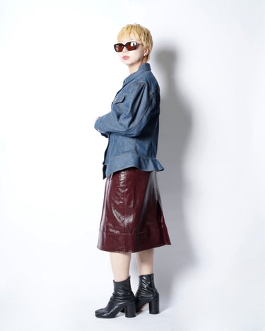 【ENSW】<br>SCULPTURE DENIM JACKET
