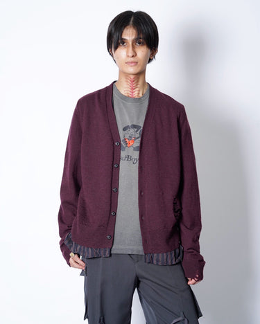 [Maison Margiela 4,14]<br>Lining Layered<br>Cardigan