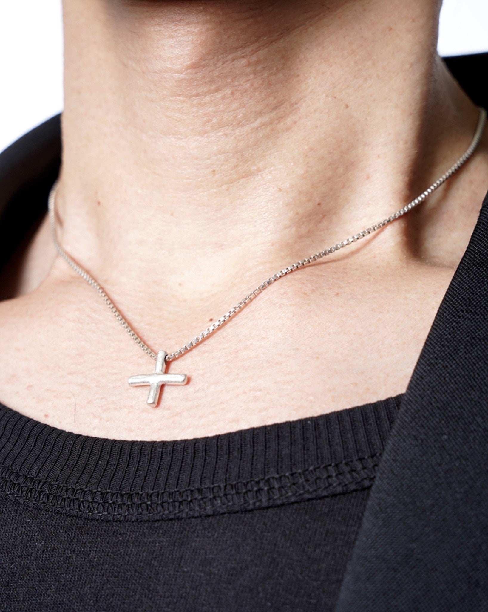 ma+】cross pendant 40cm chain -Amanojak.