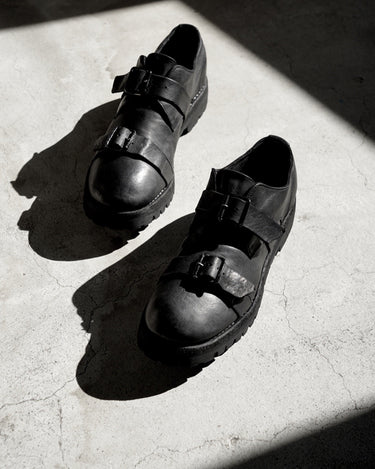 一部サイズ予約受付中<br>【GUIDI】<br>Amanojak. EXCLUSIVE<br>-792BV_AJ-<br>HORSE FULL GRAIN<br>"DOUBLE BUCKLED DERBY"