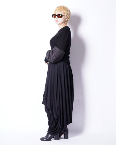 【JUNYA WATANABE】<br>WOOL DRAPE BALLOON SKIRT