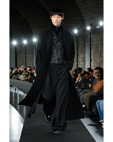 26AW予約受付中<br>【TAAKK】<br>LEATHER EMBROIDERY RIDERS JACKET