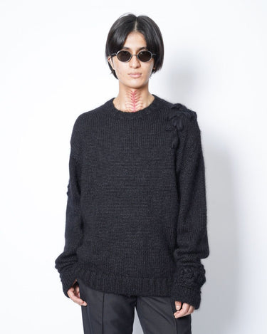 【KAKAN】<BR>for Amanojak.<br>HAND SPUN COMBI PULLOVER (UNISEX)
