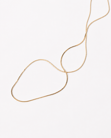 【GARDEN OF EDEN】<br>MIXカット<br>スネークチェーン<br>ネックレス<br>9K GOLD