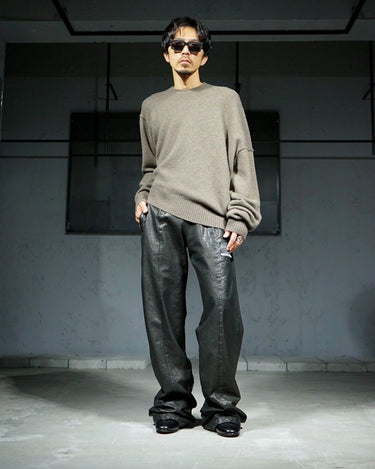 UNISEX<br>【INSCRIRE】<br>ASYMMETRY CASHMERE SWEATER