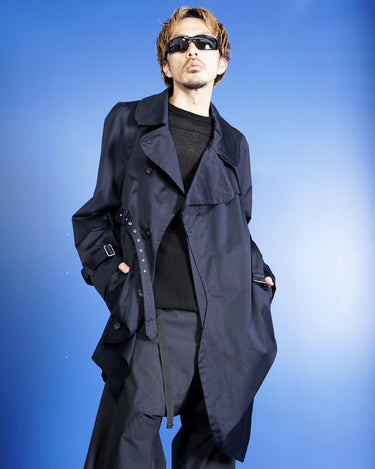 【MARINA YEE】<br>"MY Imper" U sit(on it)<br>FOLD TRENCH COAT<br>-COTTON GABARDINE-