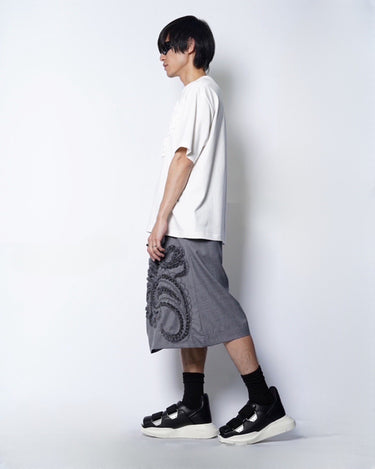 【TAAKK】<br>EMBROIDERY JERSEY T-SHIRT