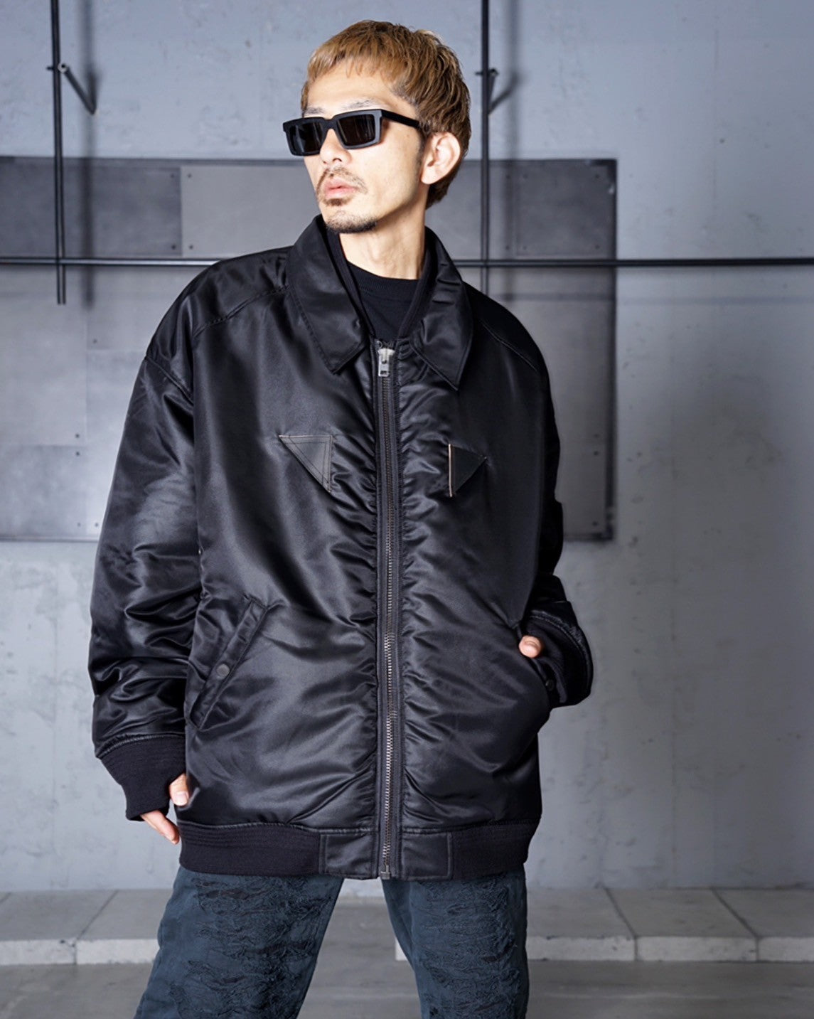 SUBLATIONS】 REVERSIBLE MONSTER MA-1 .12 DOUBLE BLACK-Amanojak