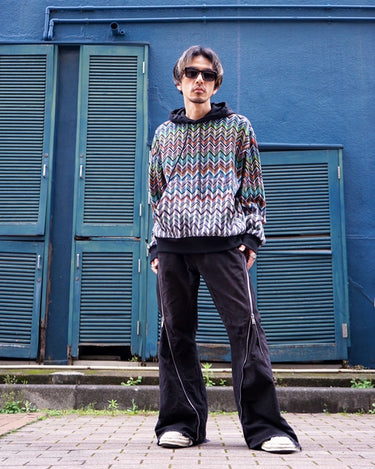[Missoni]<br>"Zig Zag" Pattern<br>Cotton Hoodie