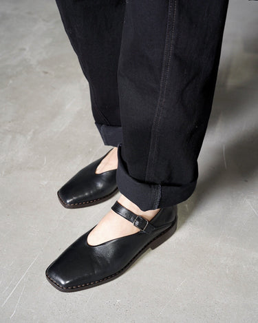 【LEMAIRE】<br>BALLERINA SHOES -SHINY UPPER LEATHER-