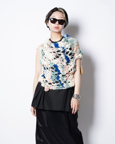 【KAKAN】<BR>HANDSPUN MULTI VEST