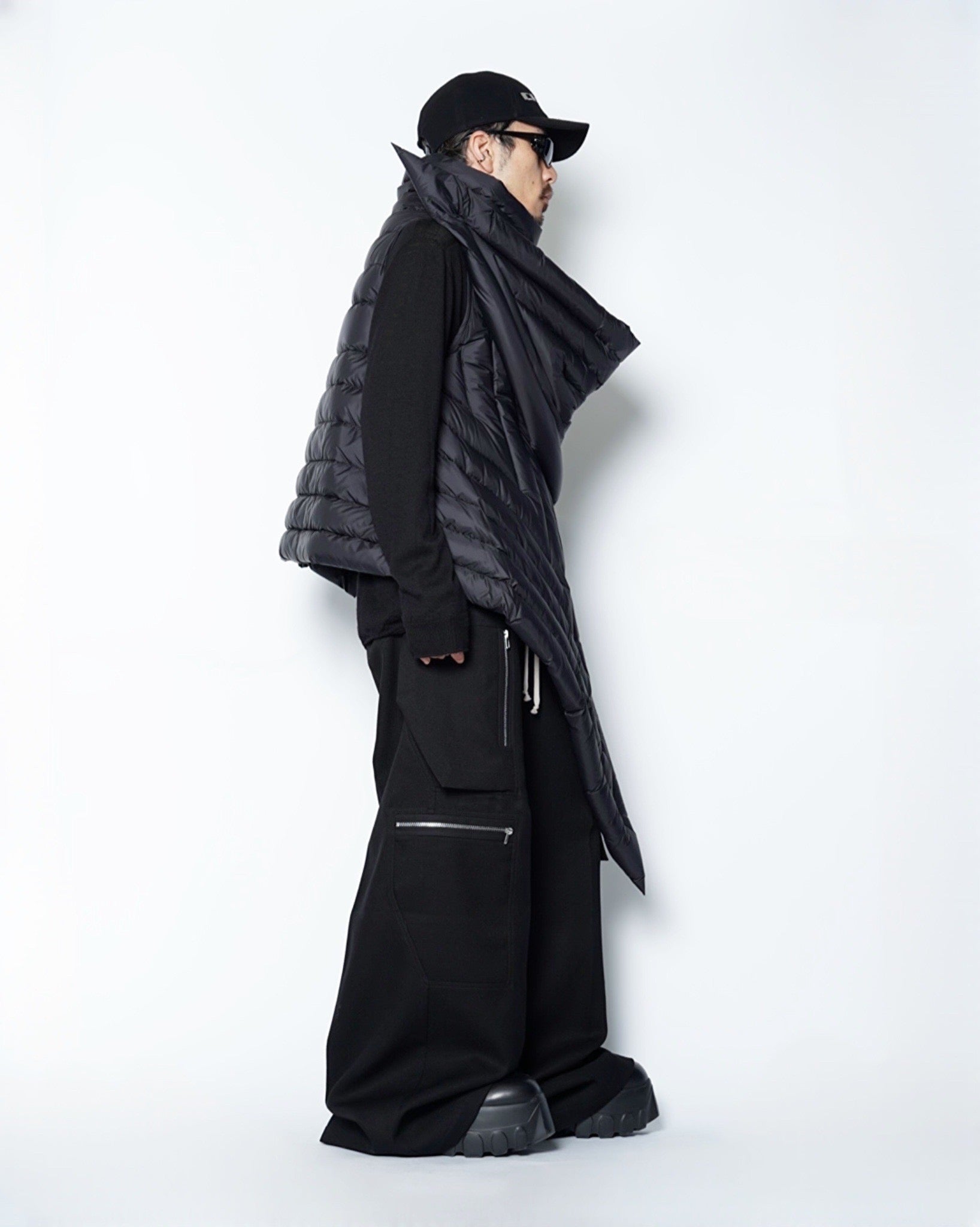 RICK OWENS(リックオウエンス)-GLEAM SCARF -NPD2--Amanojak.