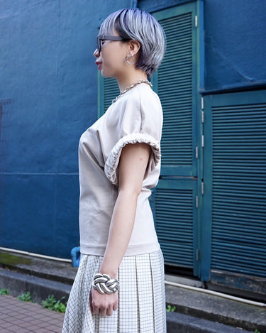 【SATORU SASAKI】<br>ROLL-UP SLEEVE TEE