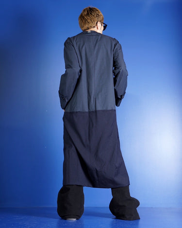 【MARINA YEE】<br>"GOMEZ 3"<br>Long patchwork coat