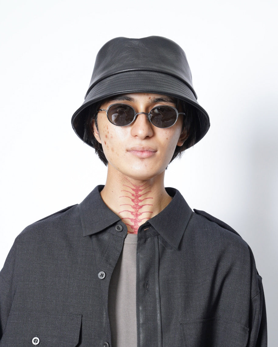 KIJIMA TAKAYUKI(キジマ タカユキ) ゴートレザーバケットハット-Amanojak.