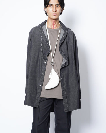 【LEMAIRE】<br>CROISSANT<br>COIN PURSE NECKLACE<br>-SOFT GRAINED LEATHER-