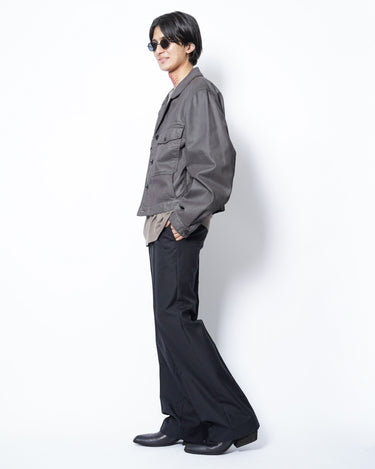 【LEMAIRE】<br>TRUCKER JACKET -SHINY COATED MEDIUM DENIM-