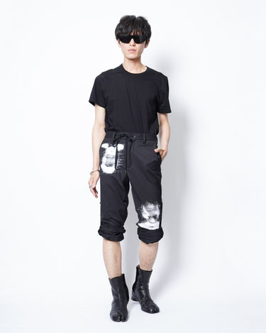 【TAKAHIROMIYASHITA The Soloist.】<br>side tape adjustable length plain front pant.