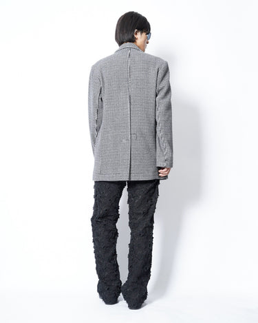 【SONG FOR THE MUTE】MIRROR BLAZER -HOUNDTOOTH-