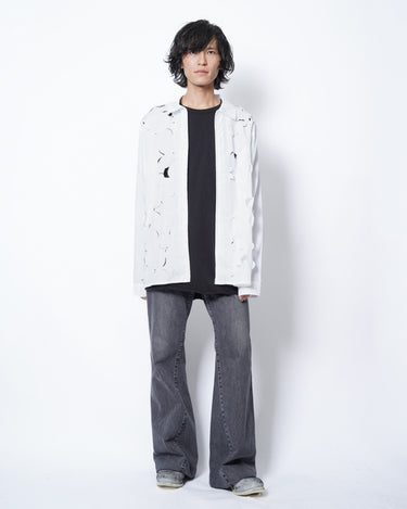 【MARNI】<br>FLOWER CUTTING ZIP UP SHIRTS