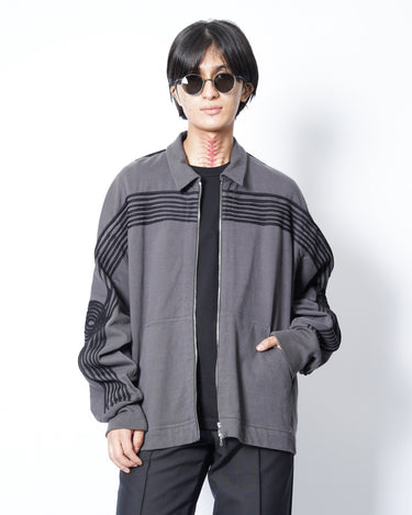 【SONG FOR THE MUTE】<br>"APPLIQUE" TRACK JACKET -SOFT ROOTS JERSEY-