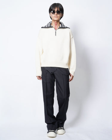 【MARNI】<br>ハーフジップ<br>タートルネックニット