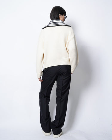 【MARNI】<br>ハーフジップ<br>タートルネックニット