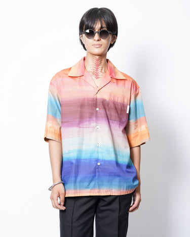 【MARNI】<br>× -Flaminia Veronesi-<br>サンセットプリント<br>オープンカラーシャツ