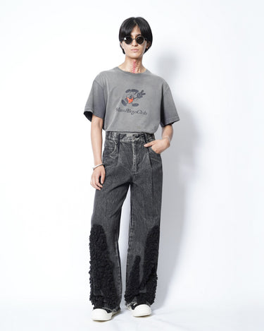 【SONG FOR THE MUTE】<br>BOYFRIEND JEANS -ACID WASH DENIM-