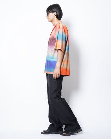 【MARNI】<br>× -Flaminia Veronesi-<br>サンセットプリント<br>オープンカラーシャツ
