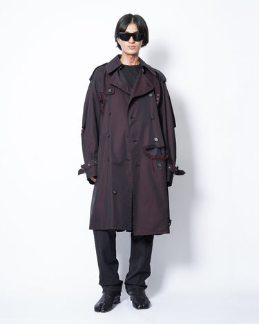 【TAKAHIROMIYASHITA The Soloist.】<br>back gusset sleeve<br>double breasted<br>trench coat.