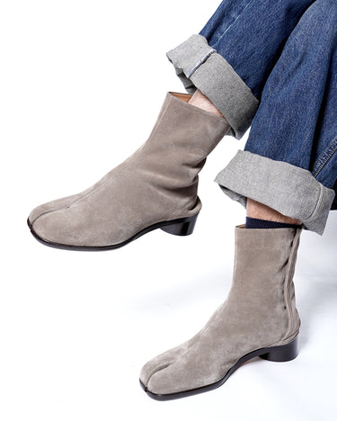 【Maison Margiela 22】<br>SUEDE"TABI" HEEL BOOTS (3cm HEEL)