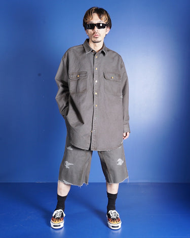 【KAMIYA】<br>"Herc" Fire Pattern Vulcanized Sneaker
