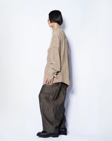 【ZIGGY CHEN】<br>GOLD LEAF OVERSIZED SHIRT