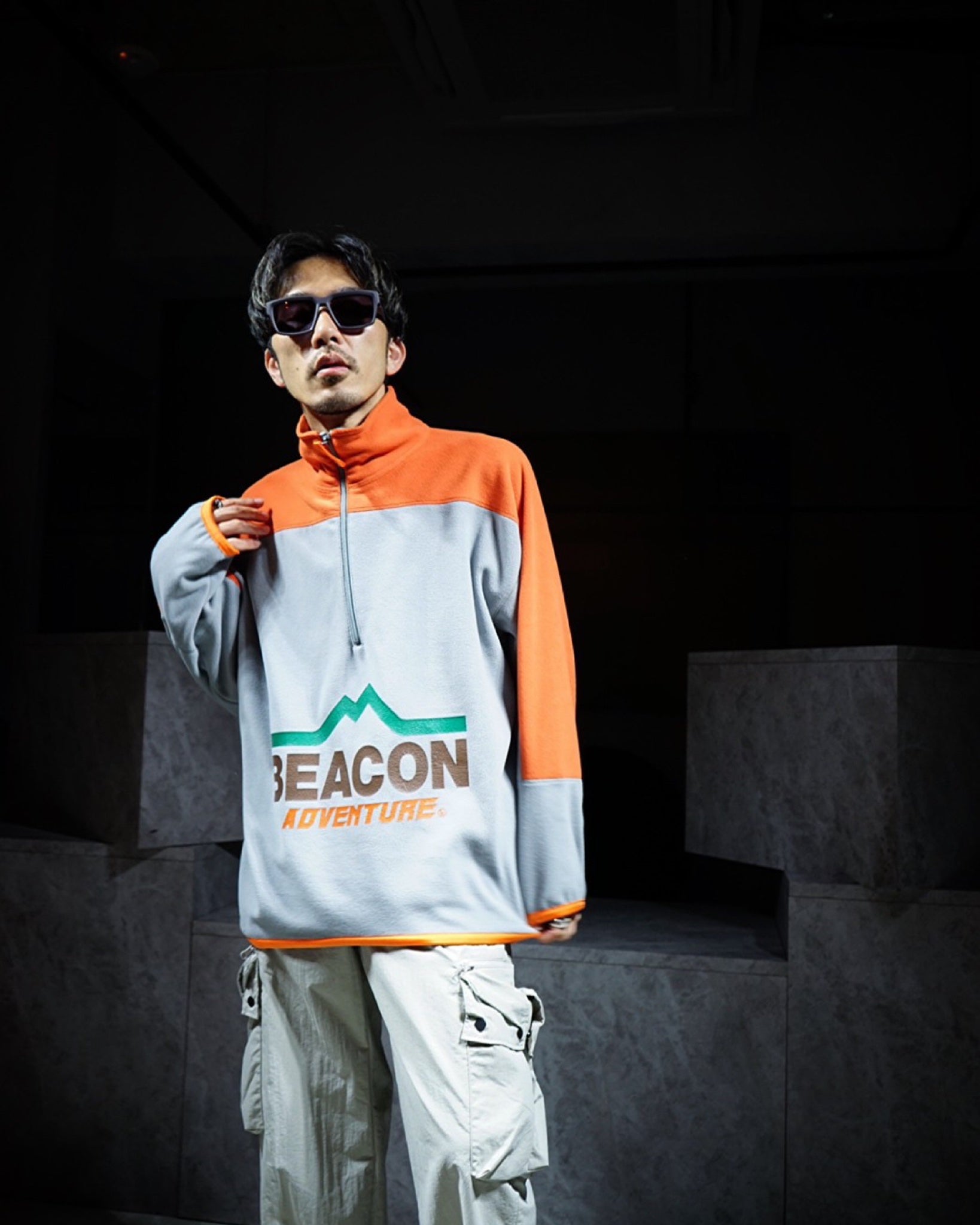kolor BEACON /ハーフジップフリース kolor BEACON /ハーフジップフリース メンズ
