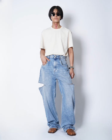 -25SS RESTOCK-<br>[Maison Margiela 1]<br>Cut out<br>Denim Pants