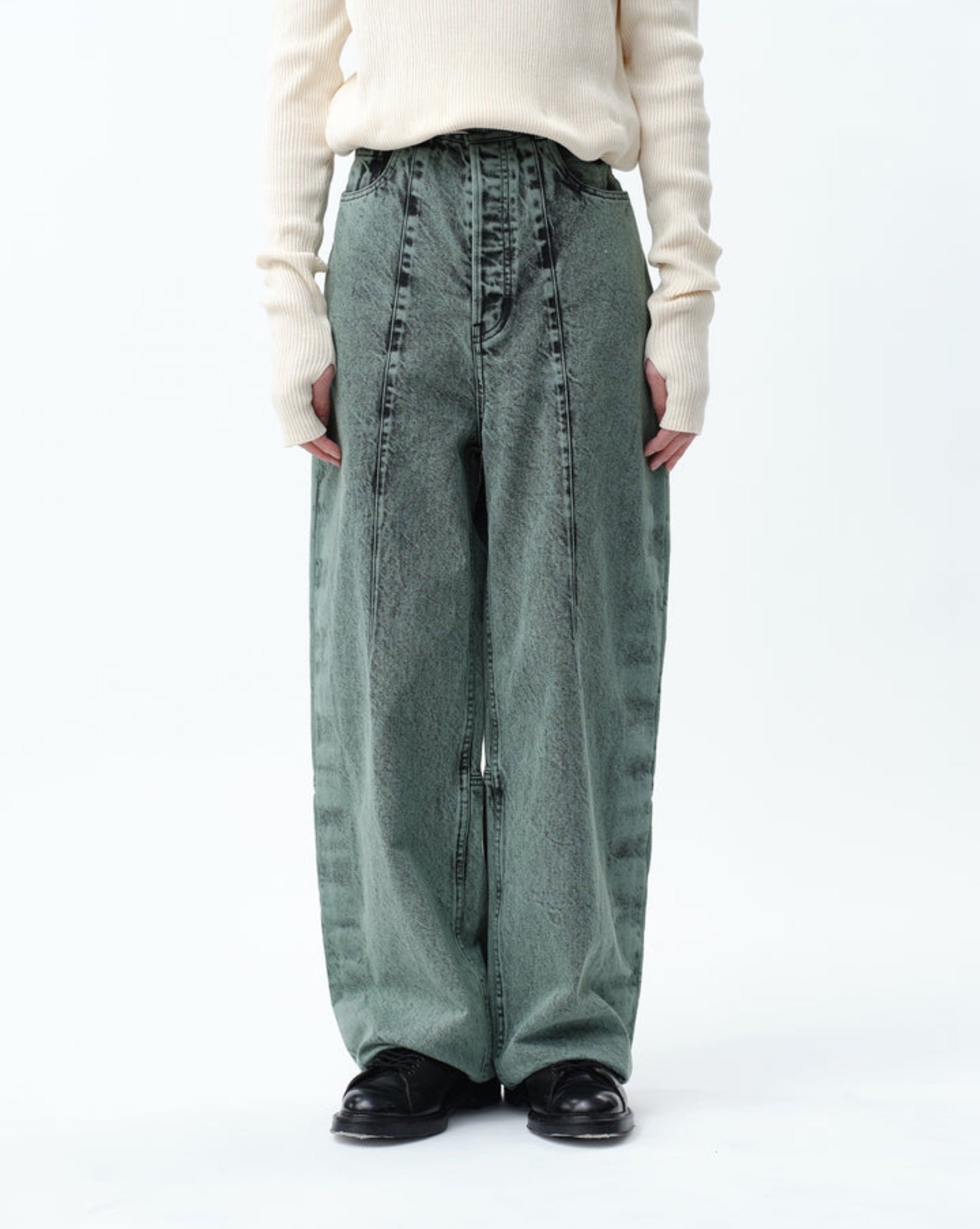 SUBLATIONS(サブレーションズ) WIDE SEAM DENIM BAGGY PANTS .11  