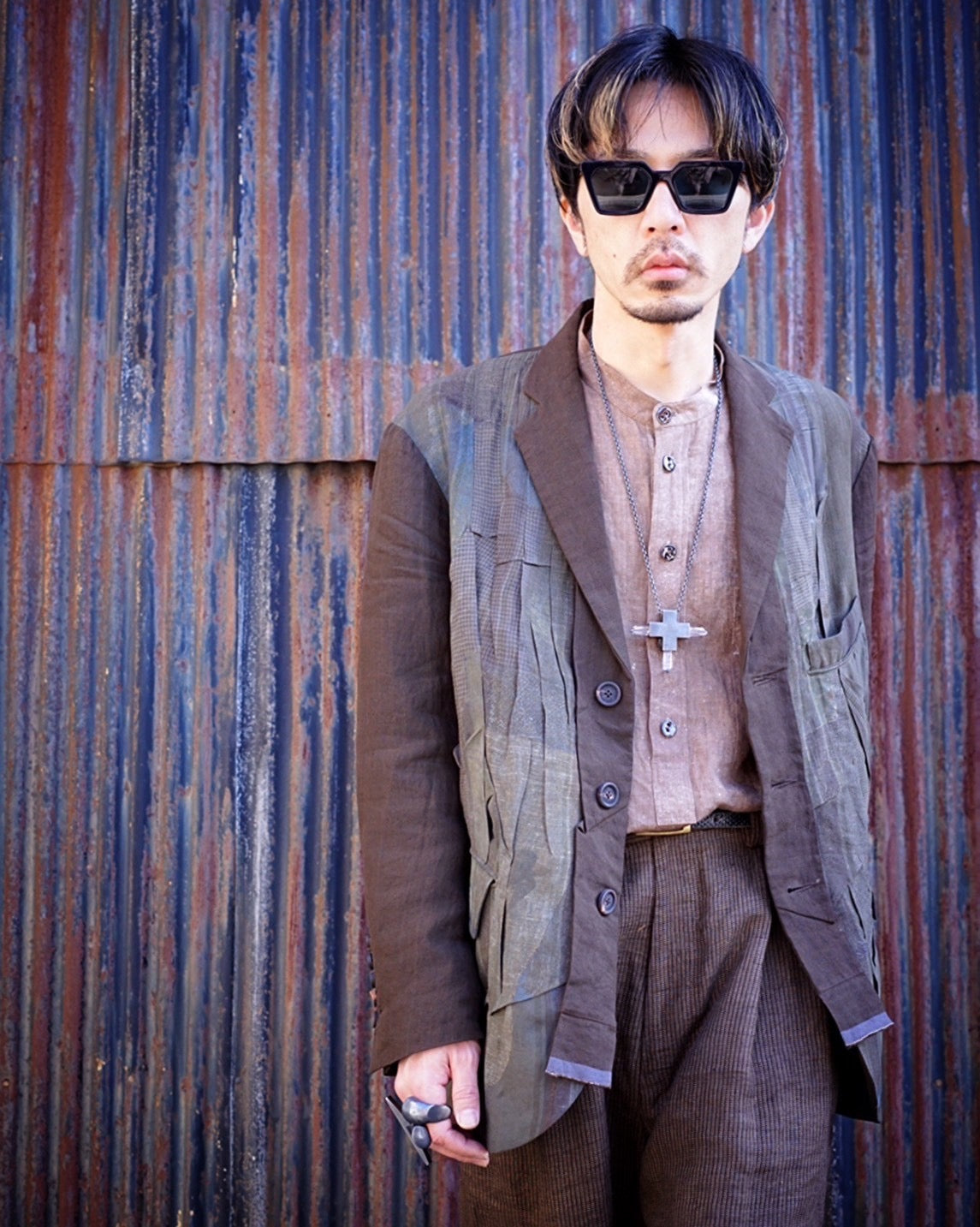 ZIGGY CHEN 汗ばみ ジギーチェン21AW Sugardens ウールコート
