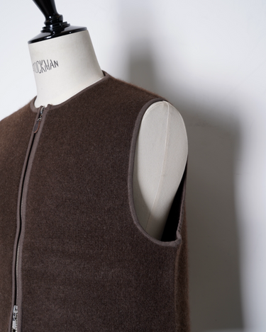 walenode(ウェルノード) INNOCENT YAK ZIP UP VEST -Amanojak.