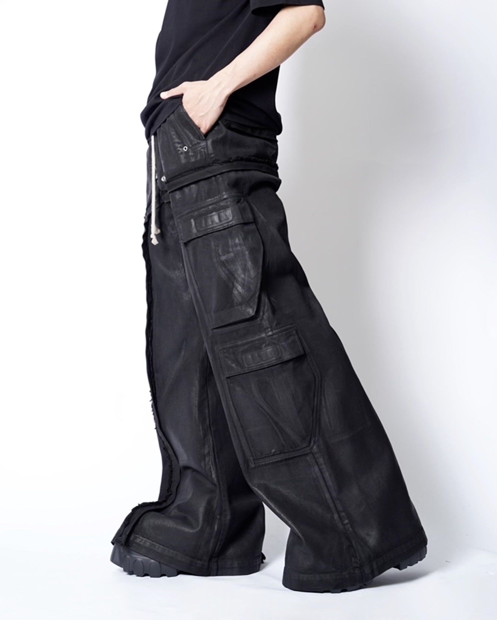 RICK OWENS(リックオウエンス)IMBALANCED DOUBLE CARGO JUMBO BELAS