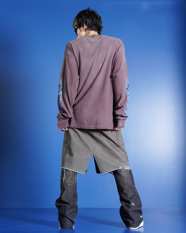 -25SS Acceptance of reservations-<br>[KAMIYA]<br>“KMY-Fire” DISTRESSED L/S TEE