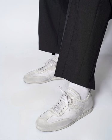【ANN DEMEULEMEESTER】<br>"SIRU" LOW TOP BOXING SNEAKERS
