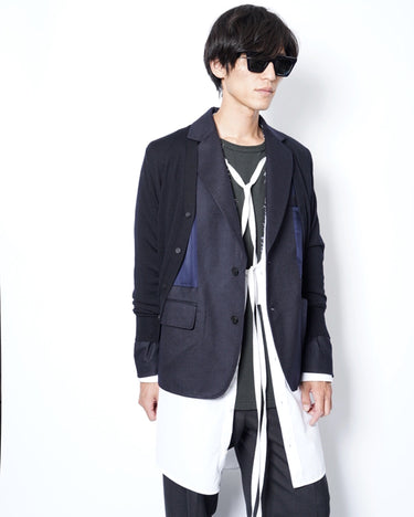 【TOGA ARCHIVES】<br>KNIT DOCKING JACKET