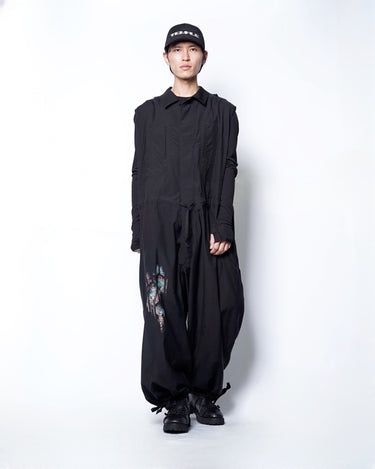 【Yohji Yamamoto POUR HOMME】<br>CU/C "kill me softly" MESSAGE JUMP SUIT