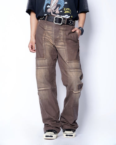 【KAMIYA】<br>Repaired Serge Work PANTS