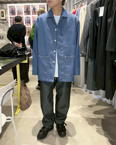 26AW予約受付中<br>【OVERCOAT】<br>Wool Denim Coverall